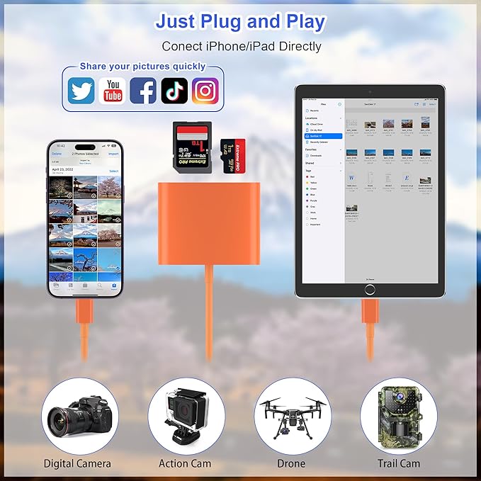 SD Card Reader for iPhone, Memory Card Reader - Image 3