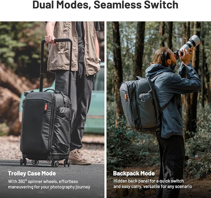 PGYTECH 2-in-1 Roller Camera Backpack, DSLR/SLR/Mirrorless Bag - Image 2
