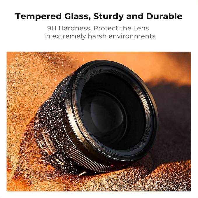 K&F CONCEPT 43mm Shockproof & Ultra Low Reflectivity MCUV Lens Protection Filter - Image 3