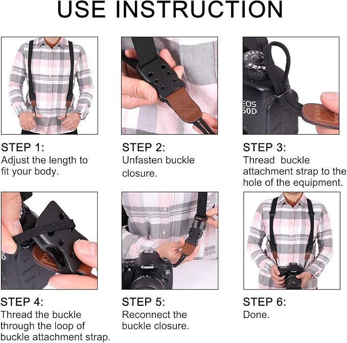 Vigorport Camera Strap, Cross Shoulder Straps - Image 7