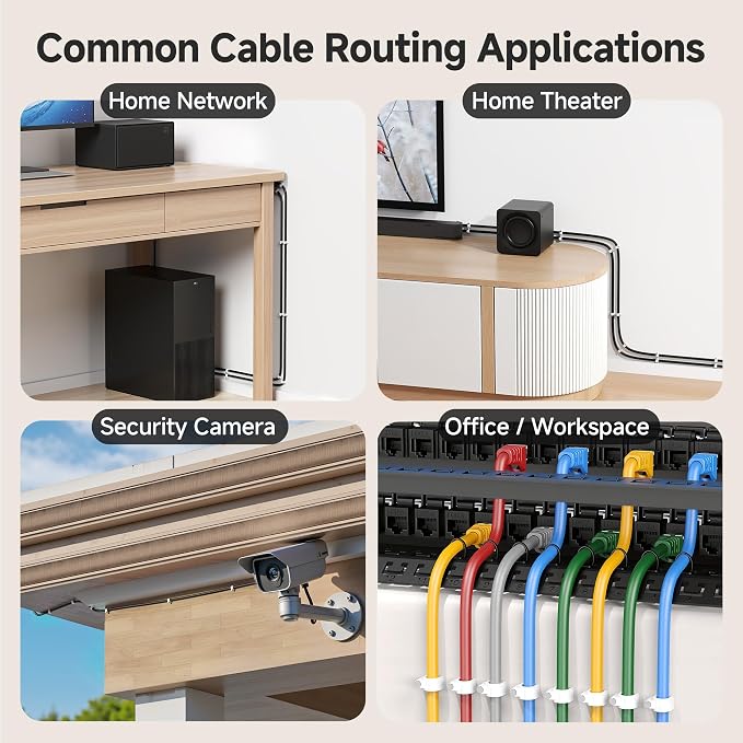 Cable Matters 200-Pack Nail-in Cable Clips Cord Organizer, 7mm / 0.27 inches - Image 6