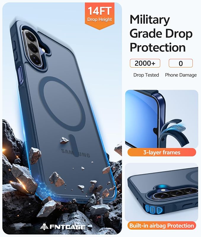 FNTCASE for Galaxy A17/A16 5G Phone Case: for Samsung A17 Cases Matte - Image 5