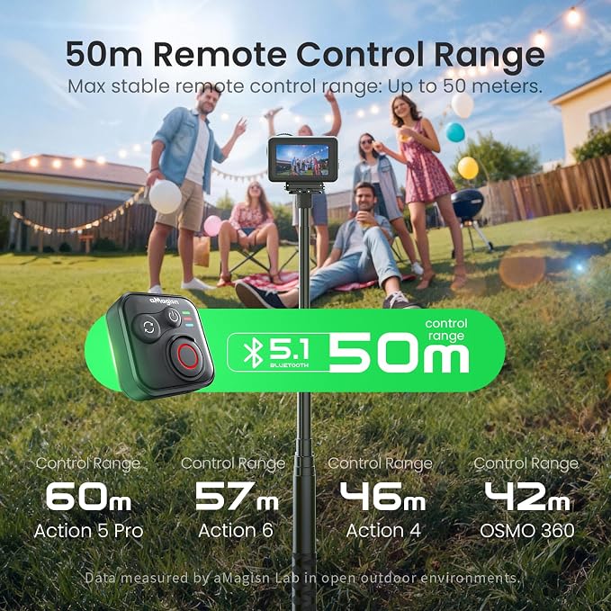 YDW Bluetooth Remote Control for DJI Osmo Action 6/Osmo Action 5 Pro/Action - Image 3