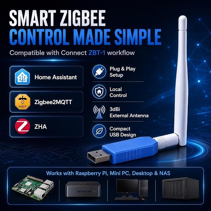 ZigBee 3.0 USB Dongle, Compatible - Image 2