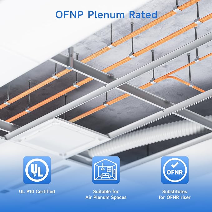 Cable Matters OFNP Plenum Multimode Duplex OM1 Fiber Cable 3.3 Feet / 1m - Image 3