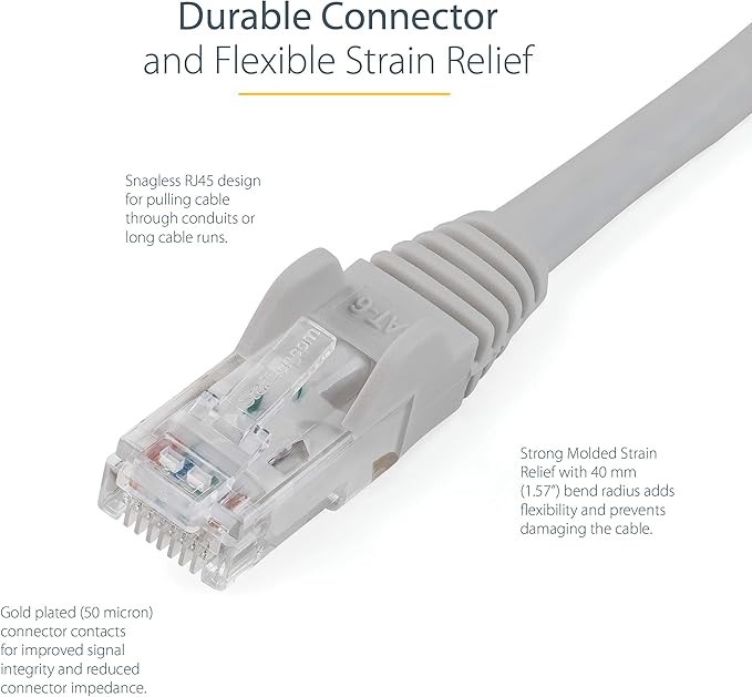 StarTech 20ft CAT6 Ethernet Cable - Image 3
