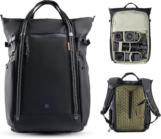 PGYTECH OneGo Roamer Tote Camera Backpack, 18L Water-Resistant Dual Carry Tote by PGYTECH-US