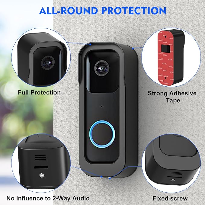 New No Drill Mount for Blink Video Doorbell Camera, Adhesive Blink Doorbell - Image 6