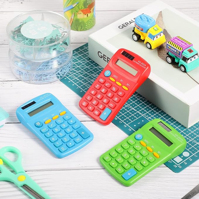 30 Pack Pocket Calculator Small Battery Powered Bulk Mini Size 4 Function Hand - Image 6