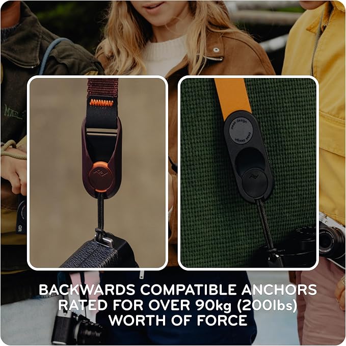 Peak Design Leather Camera Strap – Full-Grain Tan, 46.65" Cross-Body, Quick - Image 6