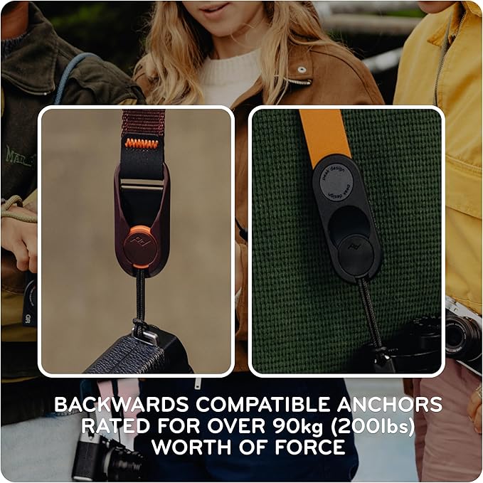 Peak Design Leather Camera Strap – Full-Grain Tan, 46.65" Cross-Body, Quick - Image 6