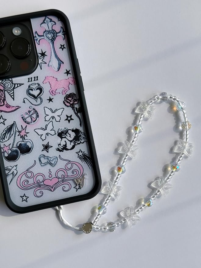 Drawwind Phone Charm Beaded Wristlet Strap Universal Cell Phone Lanyard Cute - Image 5