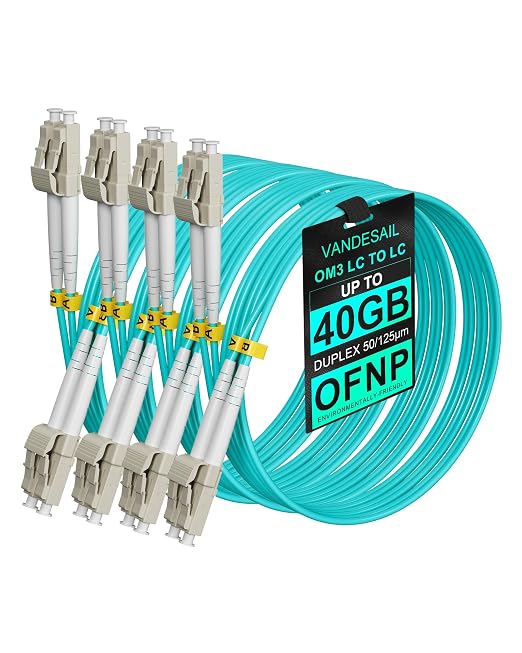 OM3 LC to LC Fiber Patch Cable by VANDESAIL