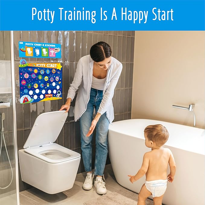 Potty Training Sticker Chart for Kids, 15 Incentive Potty Charts & 630 Stickers - Image 4