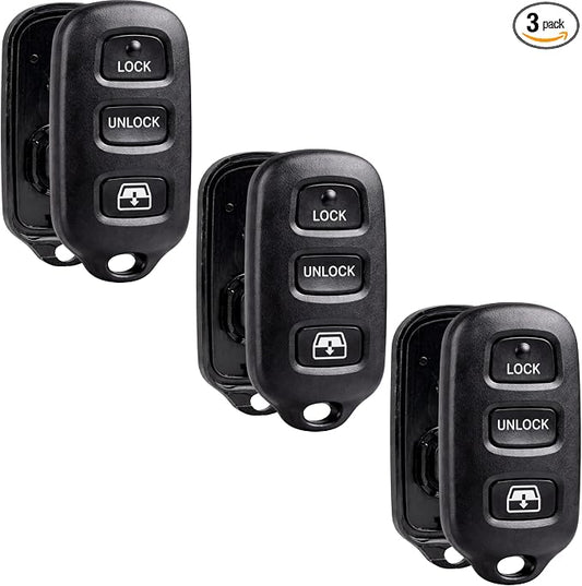3X for Toyota 4Runner Key Fob Cover Shell Case & Button Pad Replacement by USAREMOTE
