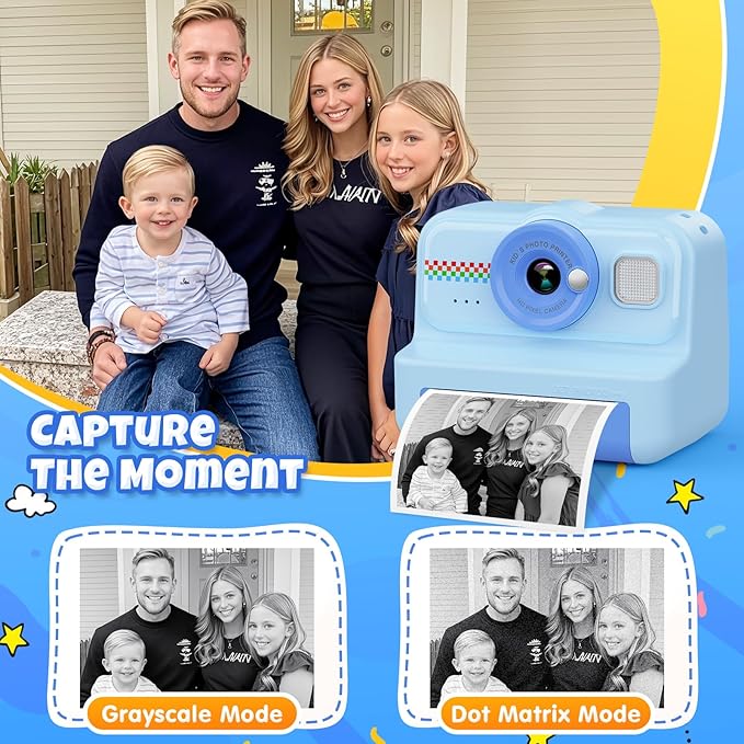 HiMont Kids Camera Instant Print, 1080P HD Instant Print Camera - Image 3