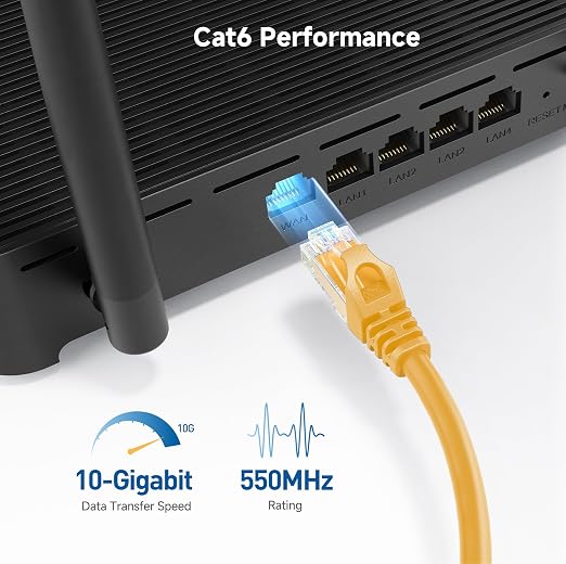 Cable Matters 10Gbps Snagless Cat 6 Ethernet Cable - 14ft - Image 3