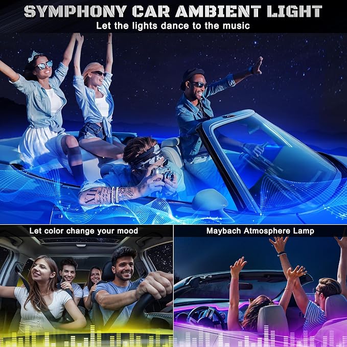 RGB Acrylic Interior Car LED Strip Light - Image 7