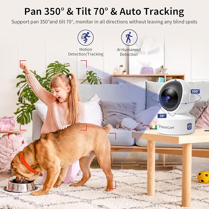 VSTARCAM Indoor Security Camera, 1080P HD WiFi Camera, Baby Camera, Pet Camera - Image 5