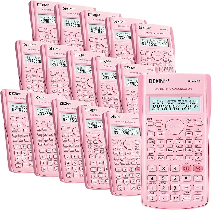 24 Pack Scientific Calculators, 2 Line Engineering Large Display Scientific by CutChaosKeepCreating