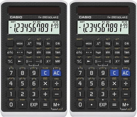 Casio fx-260 Solar II Scientific Calculator | 10-Digit Display | Fraction & by Casio