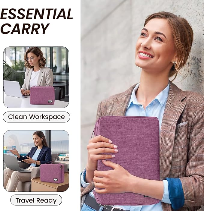 Large Electronic Organizer Travel Case, Double Layer Tech Accessories Bag - Image 7