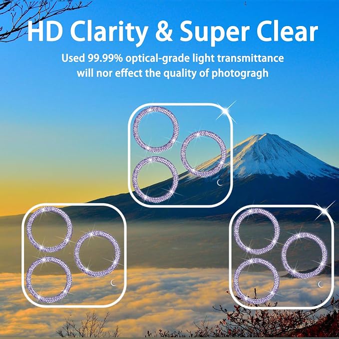 【3 Pack】Dengduoduo Tempered Glass Camera Lens Protector - Image 3