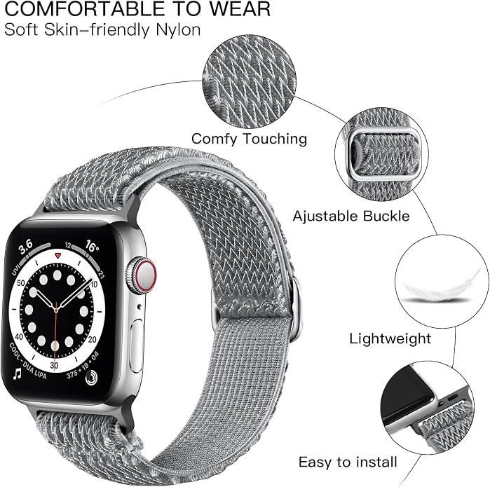 Lerobo Stretchy Nylon Solo Loop Band, Compatible - Image 2
