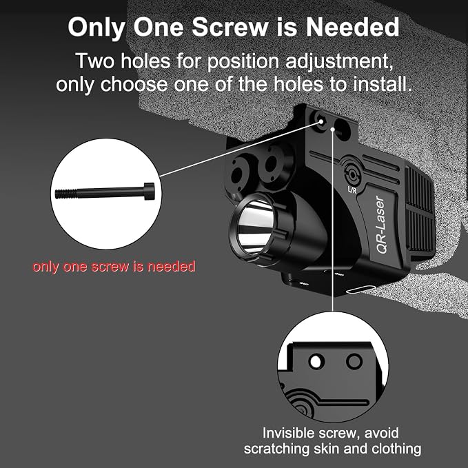 Red Green Purple Blue Laser Light Combo, 800 Lumens Tactical Flashlight Laser - Image 6