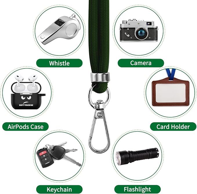 CACOE Phone Lanyard 2 Pack-1× Adjustable Neck Strap, 1× Wrist Strap, 2× Pads - Image 6