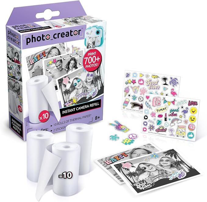 Canal Toys Photo_Creator Instant Print Camera Refill set- includes 10 rolls of by CanalToysUSALtd