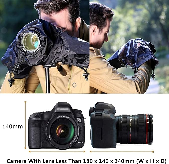 DSLR Mirrorless Camera Rain Cover Coat Sleeve Dust Proof - Image 5