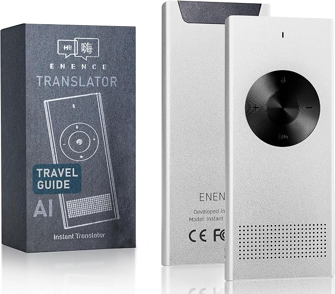 Enence PRO Language Translator Device, Real-Time Voice Translation, Instant by Enence