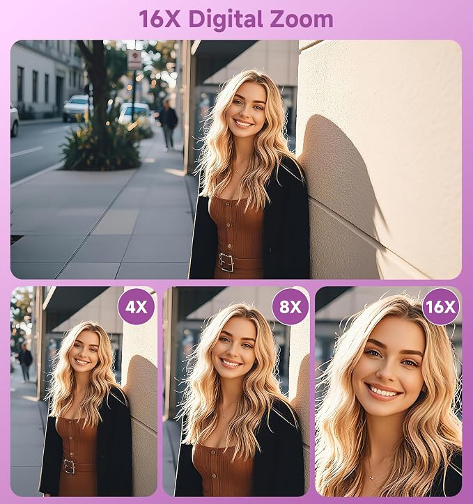 Digital Camera, 2026 Upgraded 56MP Dual-Screens Selfie Digital Camera, Small - Image 3
