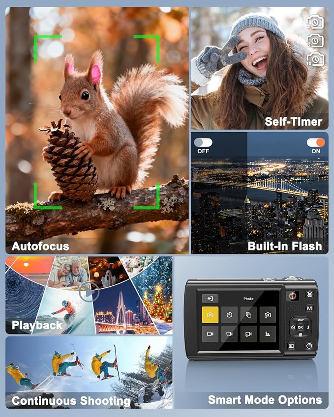 8K Digital Camera for Photography, 88MP WiFi Vlogging Camera for YouTube - Image 6