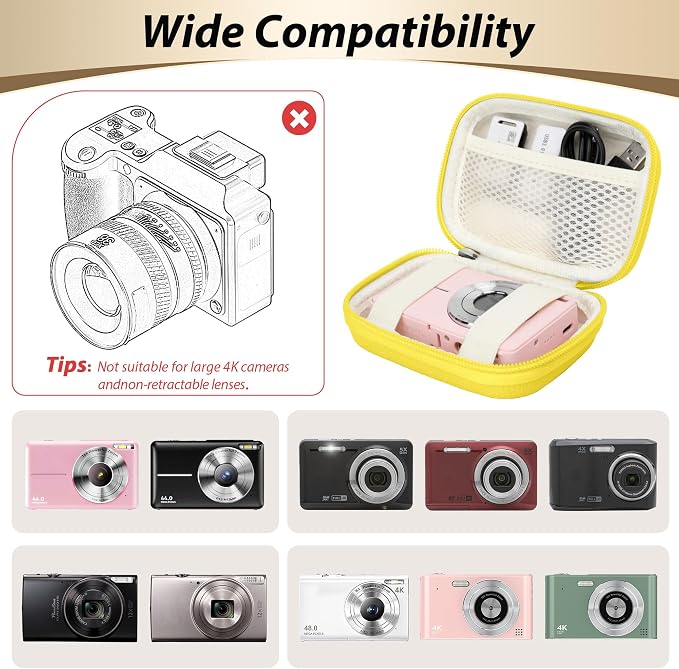 Digital Camera Case for CAMKORY, KODAK PIXPRO FZ45/FZ55, Canon IXUS 285 HS - Image 3