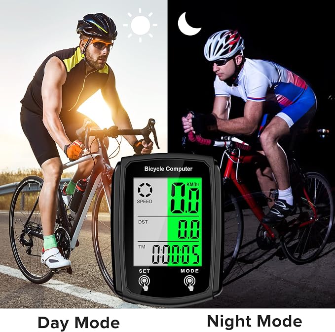 Bike Computer and Bicycle Odometer Wired MPH KM/H Bike Speedometer - Image 3