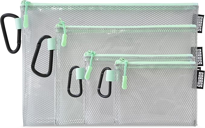 GOBAGS Air Production Multi‑Size Clear Zipper Pouch – Cable Organizer & Travel by Unknown