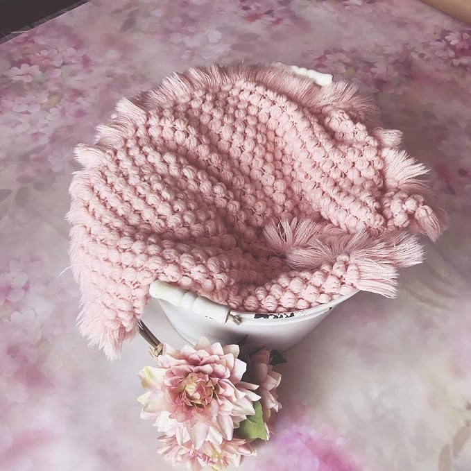 Zeroest Baby Photography Props Basket Braid Wool Wrap Newborn Photo Shoot - Image 9