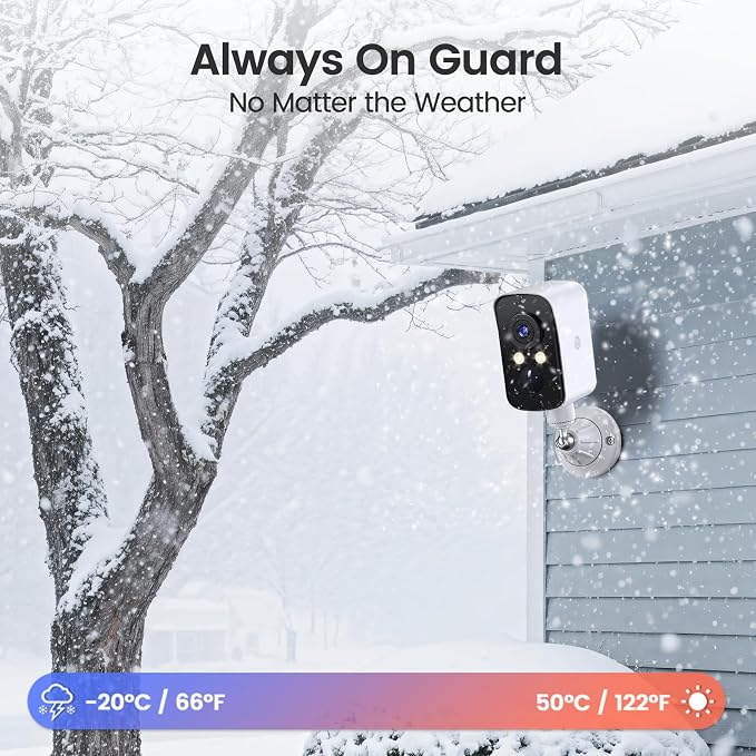 360° View Wireless Outdoor Security Camera, No Subscription Free 7-Day Cloud/SD - Image 9