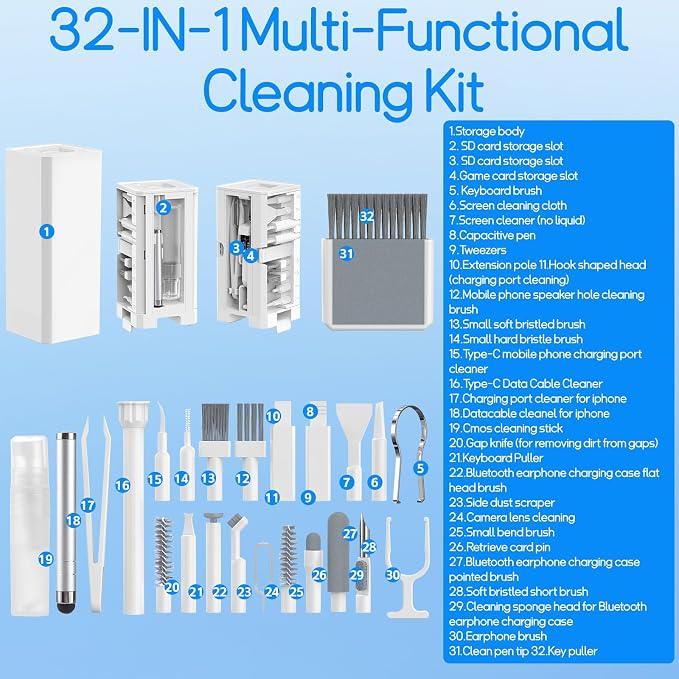Keyboard Cleaning Kit Laptop Cleaner, All-in-1 Multi-Function Electronic - Image 6