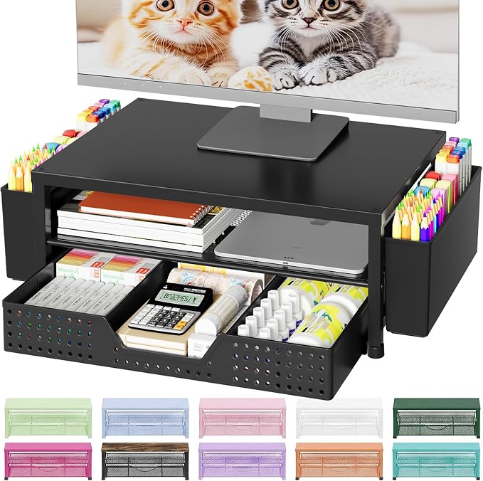 OPNICE Desk Organizers and Accessories, Computer Monitor Stand Riser by OPNICE