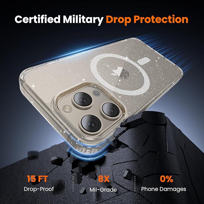 toushion 3 in 1 for iPhone 15 Pro Max Case Clear - Image 4