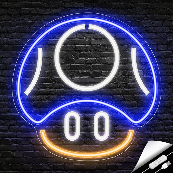 Kavaas Gaming Neon Sign, Mushroom Neon Sign - Image 8