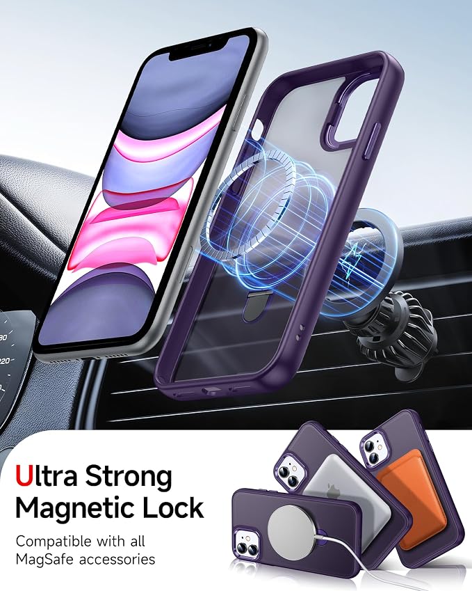 LeYi for iPhone-11 Case, with Stand for Magsafe Cover Funda para i Phone - Image 3