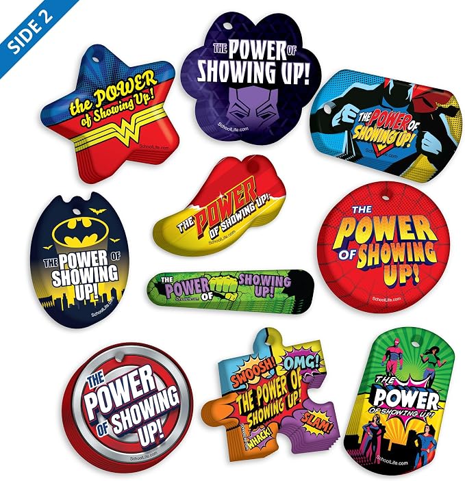 Brag Tags Awesome Attendance Heroes Value Pack to Improve Student School & - Image 2