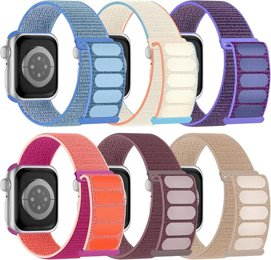 6 Pack Sport Nylon Loop Band Compatible by Honeystraper