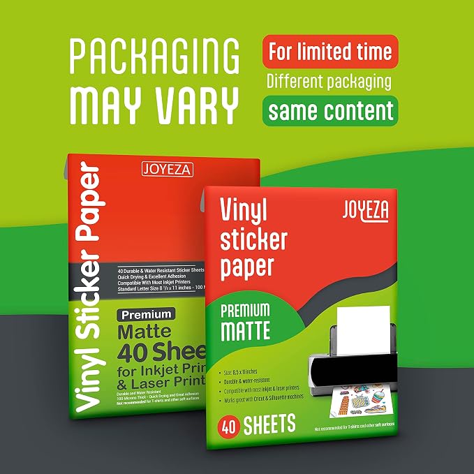 JOYEZA Premium Printable Vinyl Sticker Paper - Image 6