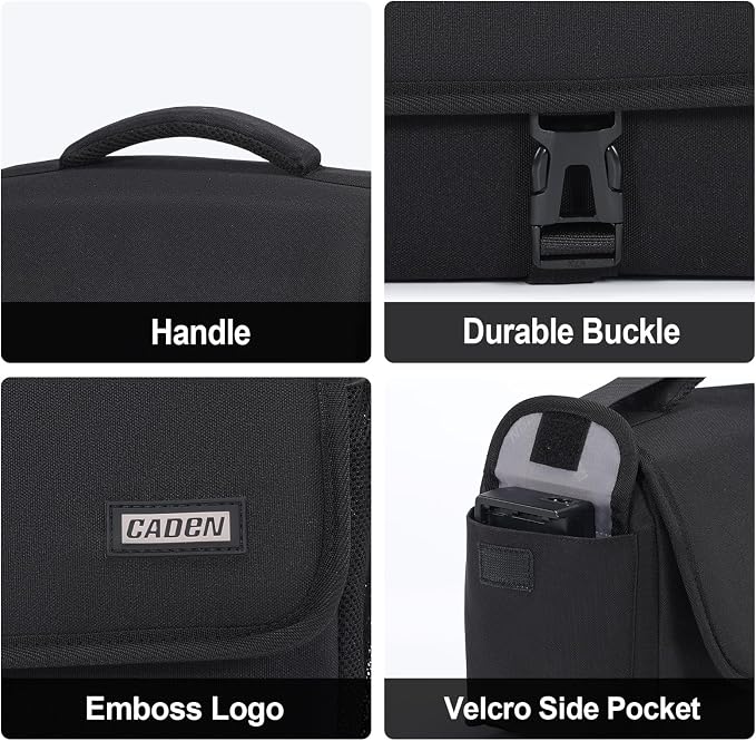 CADeN Camera Bag Case Shoulder Crossbody Bag Compatible - Image 7
