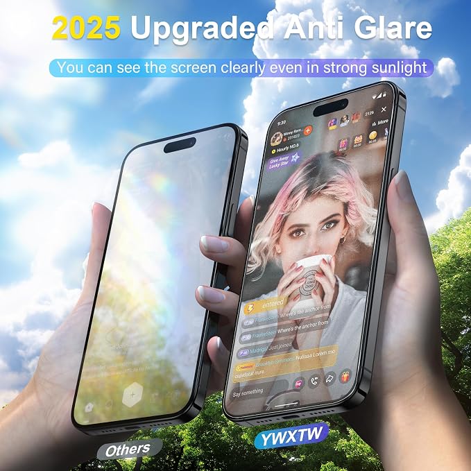 YWXTW 2 Pack Matte Screen Protector - Image 4